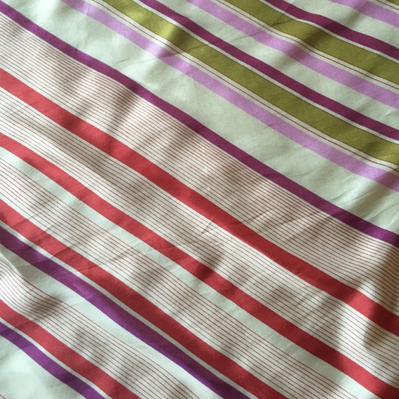 Multicolored Striped Square Scarf - Picture 3 of 3