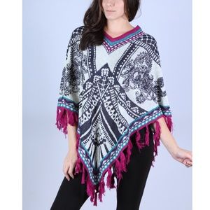 🎉GRAND OPENING SALE🎉  Colorful Knit Poncho