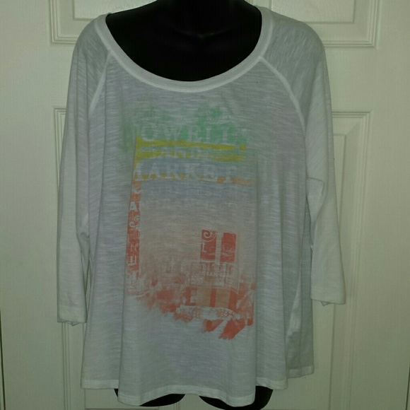 Plus size  baseball style t shirt