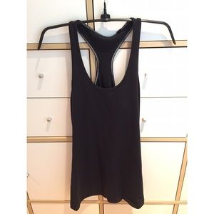 Lululemon black razor back tank top. Size M