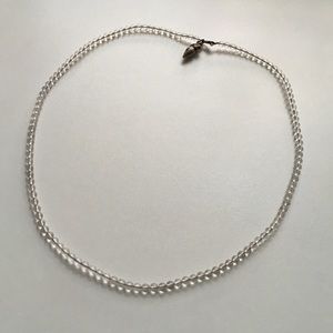 Clear Beaded Necklace