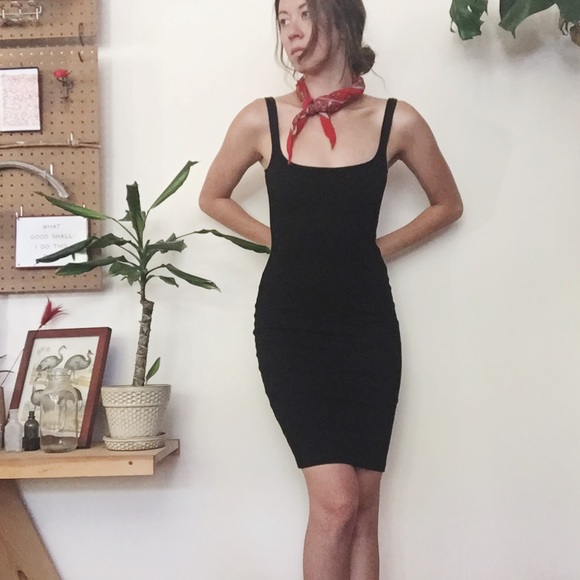 American Apparel Black Tank Dress