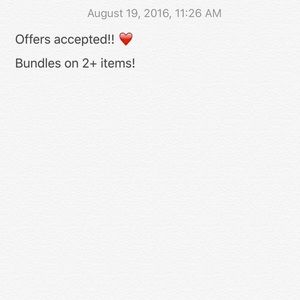 Make offers!!