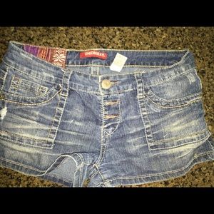 Denim shorts