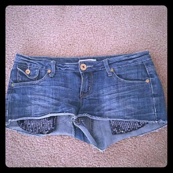 Denim shorts