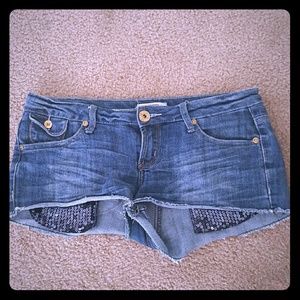 Denim shorts