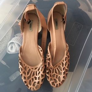From Urban Outfitters.Platform,flatform sandals