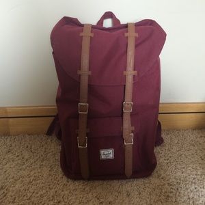 Maroon Herschel backpack