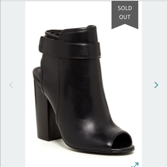 Black Steve Madden PETA open toe Bootie