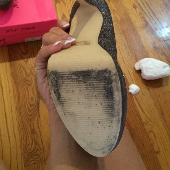 Betsey Johnson GLITEREE sparkle platform heel - Picture 3 of 4