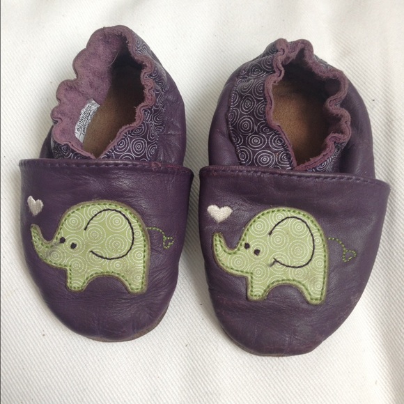 Robeez Purple Elephant Shoes