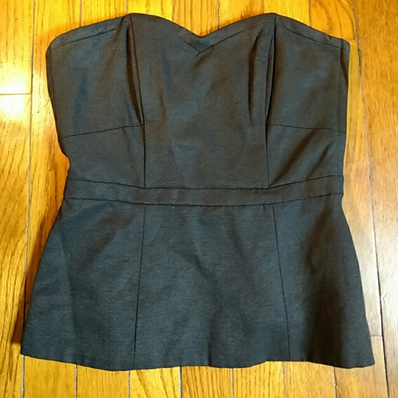 H&M Tops - HM Strapless Corset-Like Top
