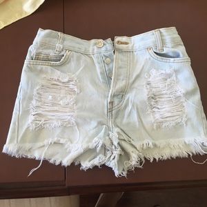 Brandy Melville High Waisted Jean Shorts