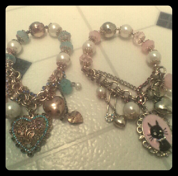 Betsey Johnson charm bracelet bundle