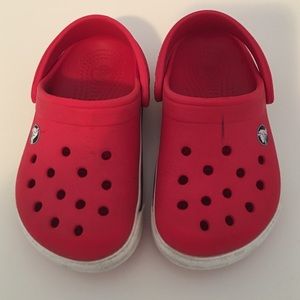 Red CROCS size 6-7