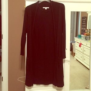 Black long cardigan size large
