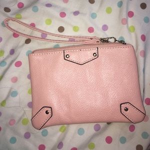 light pink wristlet