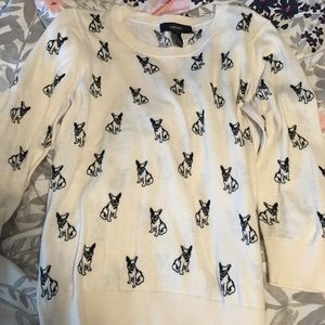 Forever 21 Boston Terrier/French Bulldog sweater