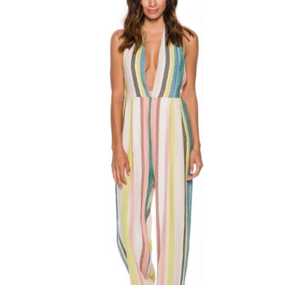 Free People My Kind of Woman Stripe Jumpsuit - Picture 2 of 4