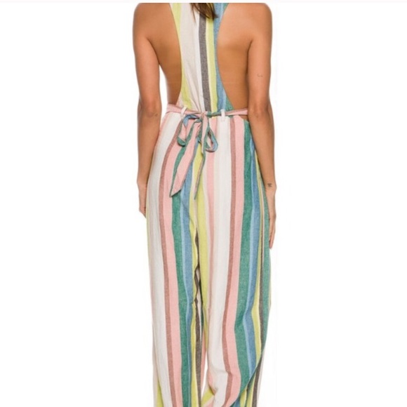 Free People My Kind of Woman Stripe Jumpsuit - Picture 3 of 4