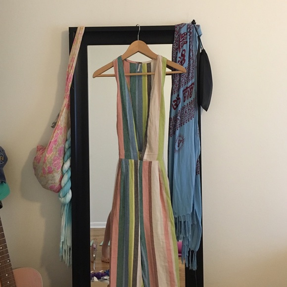 Free People My Kind of Woman Stripe Jumpsuit - Picture 4 of 4