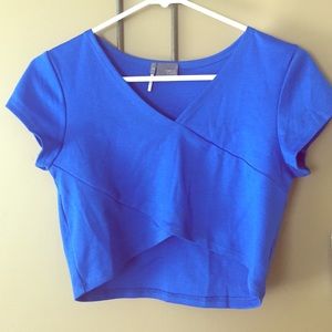 Royal blue Crop Top