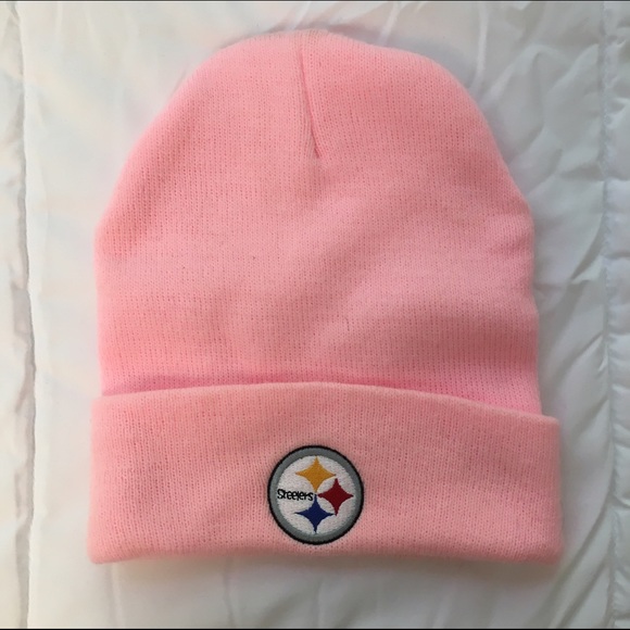 Breast Cancer Awareness Pink Steelers Winter Hat