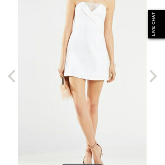 Bcbg white lace mini dress - Picture 1 of 3