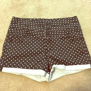 Polka Dot High Waisted Short