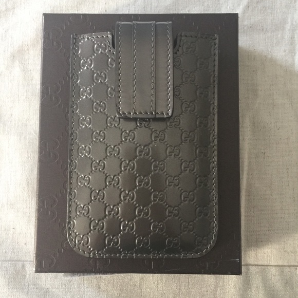Gucci Accessories - Hot Platinum Patent Leather Guccissima iPhone Case