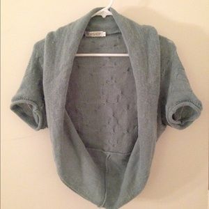 Soft, knit, cropped cocoon cardigan