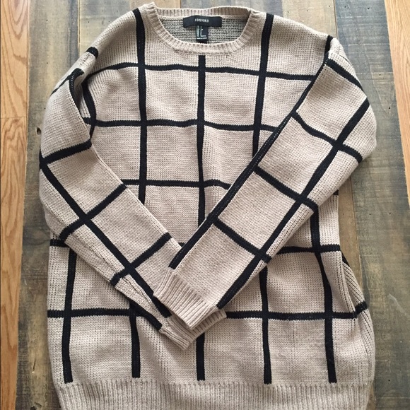 Plaid F21 sweater sz small