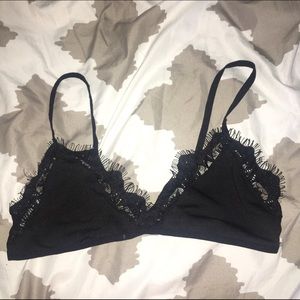 Triangle shaped lace bralette