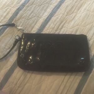 navy blue coach wallet