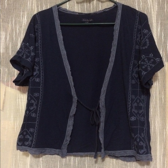 Navy Blue American Eagle cardigan (not 100% sure) - Picture 1 of 4