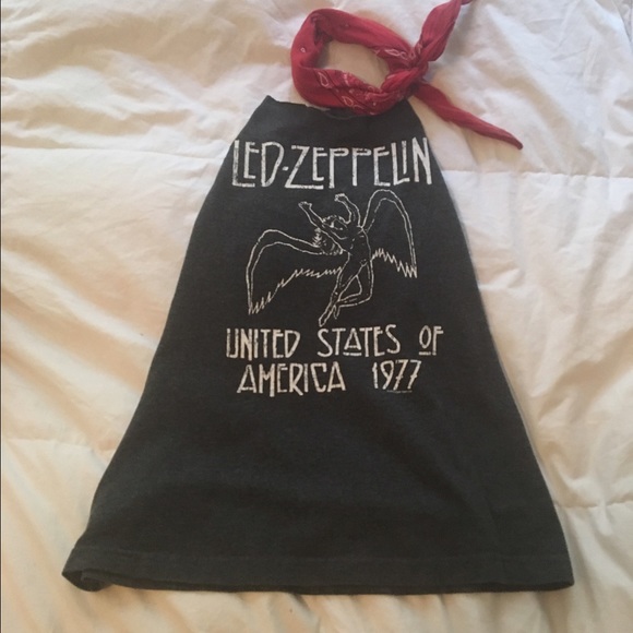 Led Zeppelin Vintage Tee Cut Into a Halter