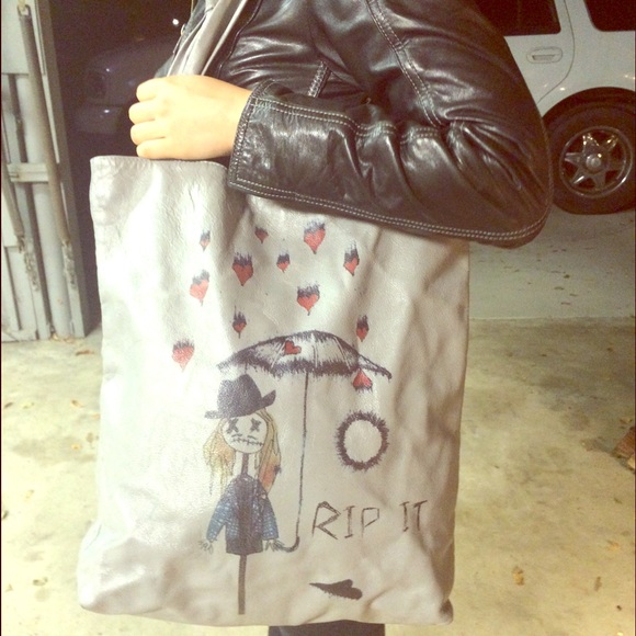 Galliano Rip It Tote