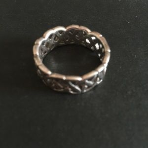 Sterling silver band ring