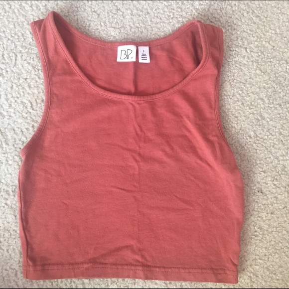 Orange cropped tank