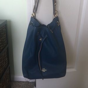 COACH TURNLOCK TIE BUCKET BAG