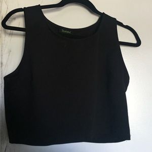 Black crop top