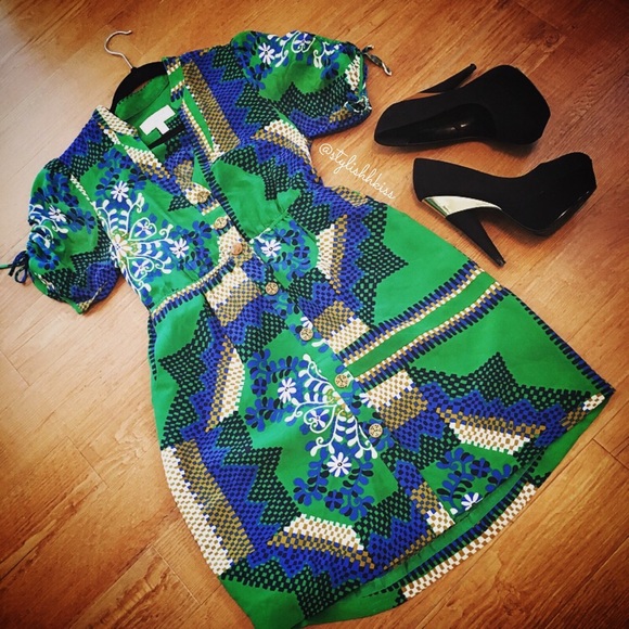 Moulinette Soeurs Rainforest Morning Shirt Dress