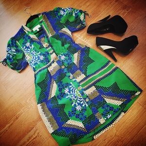 Moulinette Soeurs Rainforest Morning Shirt Dress