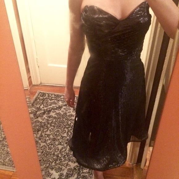betsy Johnson vintage strapless cocktail dress