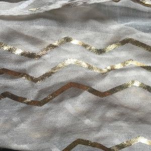 Gold foil Chevron Scarf