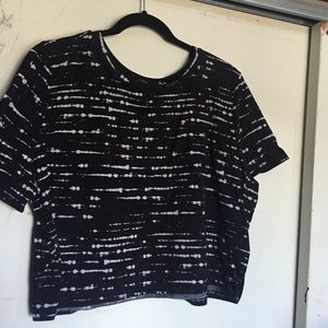 Black and white crop top