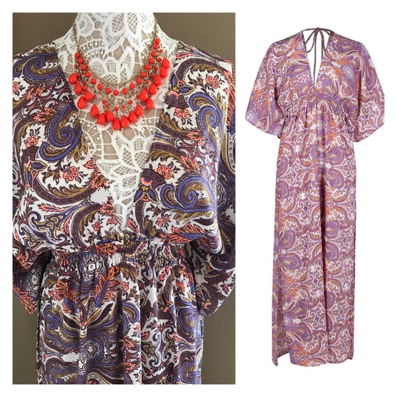 Paisley print kimono dress - Picture 3 of 7