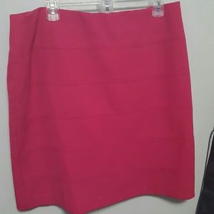 Hot pink skirt