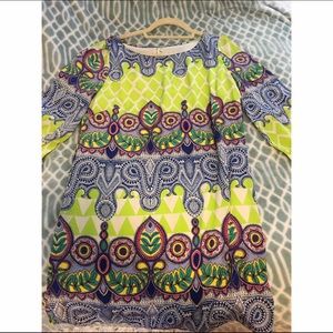 Printed Long Sleeve Dress