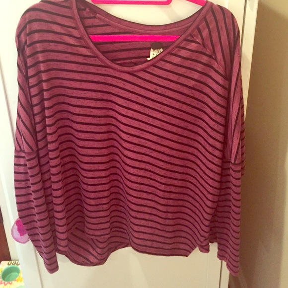 WE THE FREE striped long sleeve top